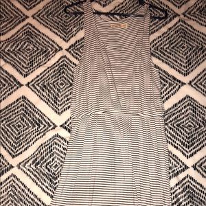 Striped knee length dress